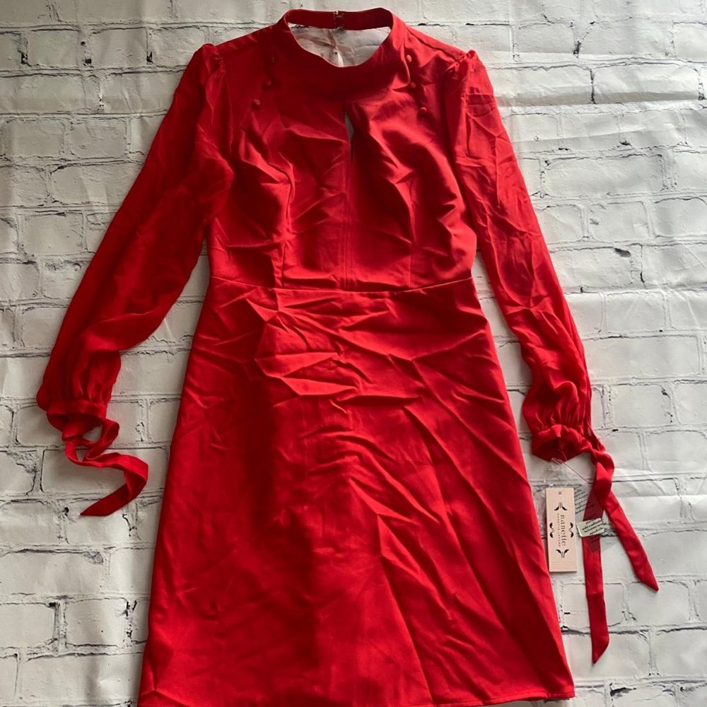 Nanette Lepore Balloon Sleeve Fit And Flare Dress